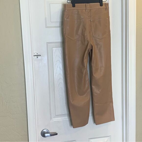 Express Straight Super High Rise Pants Size 2 Tan Color - Picture 4 of 12
